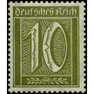 Freimarkenserie  - Germany / Deutsches Reich 1922 - 10 Pfennig
