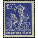 Freimarkenserie  - Germany / Deutsches Reich 1922 - 120 Pfennig