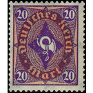 Freimarkenserie  - Germany / Deutsches Reich 1922 - 20 Mark