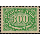 Freimarkenserie  - Germany / Deutsches Reich 1922 - 300 Mark