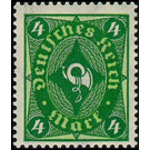 Freimarkenserie  - Germany / Deutsches Reich 1922 - 4 Mark