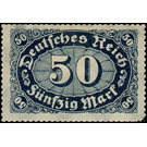 Freimarkenserie - Germany / Deutsches Reich 1922 - 50 Mark