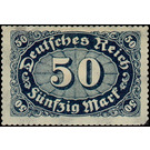 Freimarkenserie - Germany / Deutsches Reich 1922 - 50 Mark