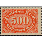 Freimarkenserie  - Germany / Deutsches Reich 1922 - 500 Mark