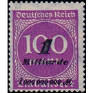 Freimarkenserie  - Germany / Deutsches Reich 1923 - 1.000.000.000#100.000.000