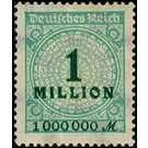 Freimarkenserie  - Germany / Deutsches Reich 1923 - 1.000.000