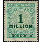 Freimarkenserie  - Germany / Deutsches Reich 1923 - 1.000.000