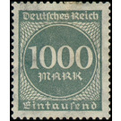 Freimarkenserie  - Germany / Deutsches Reich 1923 - 1,000 Mark