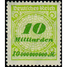 Freimarkenserie  - Germany / Deutsches Reich 1923 - 10.000.000.000#100.000.000