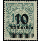 Freimarkenserie  - Germany / Deutsches Reich 1923 - 10.000.000.000#100.000.000