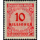 Freimarkenserie  - Germany / Deutsches Reich 1923 - 10.000.000