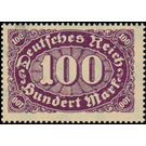 Freimarkenserie - Germany / Deutsches Reich 1923 - 100 Mark