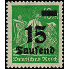 Freimarkenserie  - Germany / Deutsches Reich 1923 - 15000#40