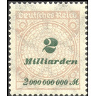 Freimarkenserie  - Germany / Deutsches Reich 1923 - 2.000.000.000#100.000.000