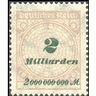 Freimarkenserie  - Germany / Deutsches Reich 1923 - 2.000.000.000#100.000.000