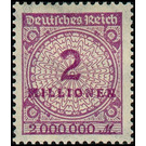 Freimarkenserie  - Germany / Deutsches Reich 1923 - 2.000.000