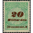 Freimarkenserie  - Germany / Deutsches Reich 1923 - 20.000.000.000#100.000.000