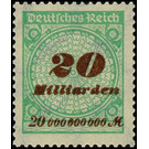 Freimarkenserie  - Germany / Deutsches Reich 1923 - 20.000.000.000#100.000.000