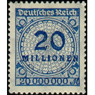 Freimarkenserie  - Germany / Deutsches Reich 1923 - 20.000.000
