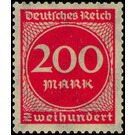 Freimarkenserie  - Germany / Deutsches Reich 1923 - 200 Mark