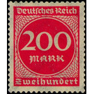 Freimarkenserie  - Germany / Deutsches Reich 1923 - 200 Mark