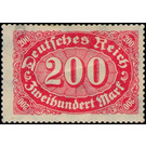 Freimarkenserie - Germany / Deutsches Reich 1923 - 200 Mark