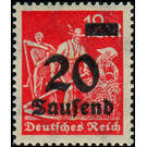 Freimarkenserie  - Germany / Deutsches Reich 1923 - 20000#12