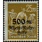 Freimarkenserie  - Germany / Deutsches Reich 1923 - 25 Mark