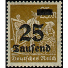 Freimarkenserie  - Germany / Deutsches Reich 1923 - 25000#25