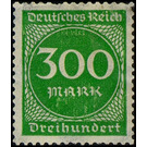 Freimarkenserie  - Germany / Deutsches Reich 1923 - 300 Mark