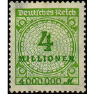 Freimarkenserie  - Germany / Deutsches Reich 1923 - 4.000.000