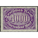 Freimarkenserie - Germany / Deutsches Reich 1923 - 4,000 Mark