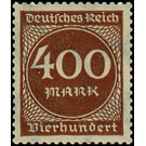 Freimarkenserie  - Germany / Deutsches Reich 1923 - 400 Mark
