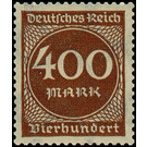 Freimarkenserie  - Germany / Deutsches Reich 1923 - 400 Mark