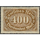 Freimarkenserie - Germany / Deutsches Reich 1923 - 400 Mark