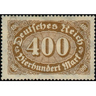 Freimarkenserie - Germany / Deutsches Reich 1923 - 400 Mark
