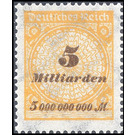 Freimarkenserie  - Germany / Deutsches Reich 1923 - 5.000.000.000#100.000.000