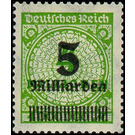 Freimarkenserie  - Germany / Deutsches Reich 1923 - 5.000.000.000#100.000.000