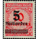 Freimarkenserie  - Germany / Deutsches Reich 1923 - 5.000.000.000#100.000.000