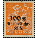 Freimarkenserie  - Germany / Deutsches Reich 1923 - 5 Mark