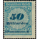 Freimarkenserie  - Germany / Deutsches Reich 1923 - 50.000.000.000#100.000.000