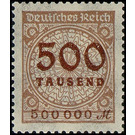 Freimarkenserie  - Germany / Deutsches Reich 1923 - 500,000 Mark