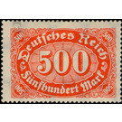 Freimarkenserie - Germany / Deutsches Reich 1923 - 500 Mark