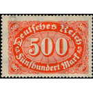 Freimarkenserie - Germany / Deutsches Reich 1923 - 500 Mark