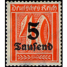 Freimarkenserie  - Germany / Deutsches Reich 1923 - 5000#40