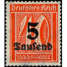 Freimarkenserie  - Germany / Deutsches Reich 1923 - 5000#40