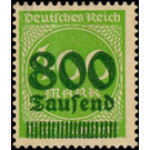 Freimarkenserie  - Germany / Deutsches Reich 1923 - 800000#400