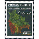 Gastronomic Map Of Bolivia - South America / Bolivia 2016 - 10