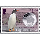 Gentoo Penguin and Coin - South America / Falkland Islands 2020