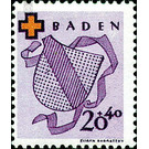 German Red Cross  - Germany / Western occupation zones / Baden 1949 - 20 Pfennig